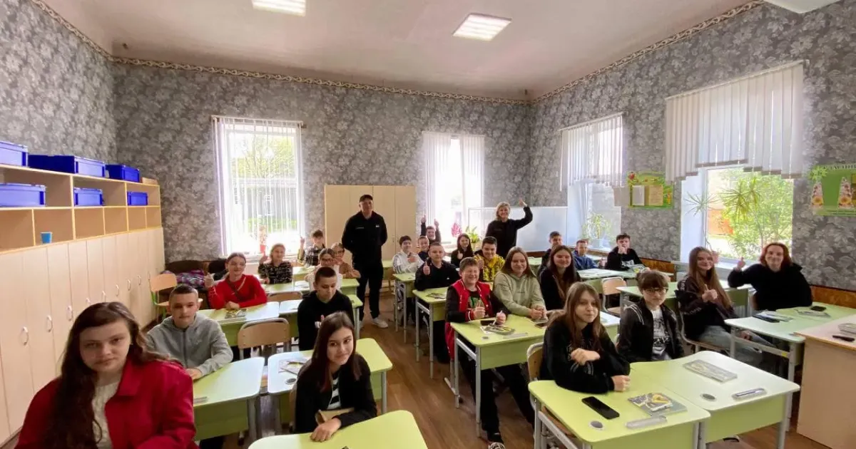 Джерело: Катерина Хихля У Мерефі ГО "Асоціація саперів України" провела для школярів тренінг із мінної безпеки на порталі Gromada Group